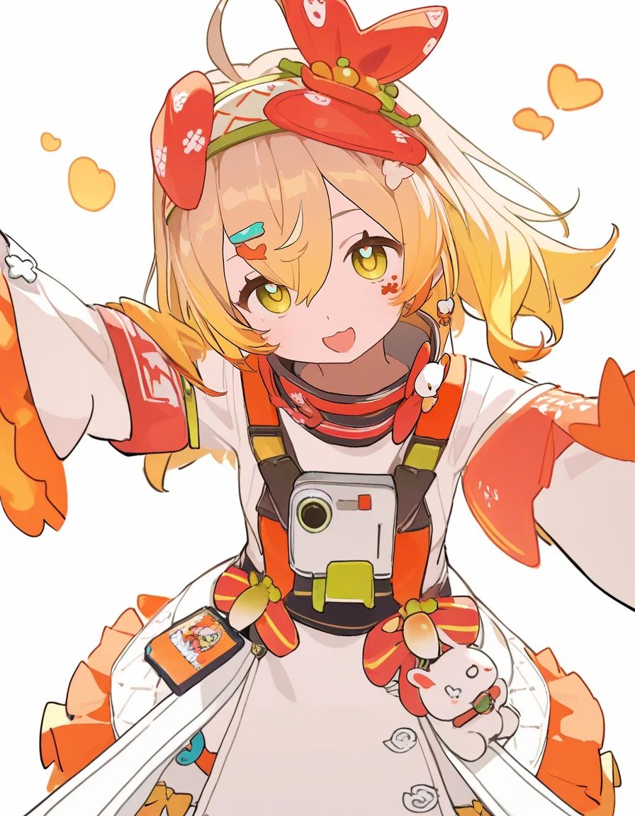 1girl,<lora:CarrotToF:1>,CarrotToF,ixy,ningen mame,ciloranko,sho_(sho_lwlw),tianliang duohe fangdongye,simple background,white background,(masterpiece, high score, great score, absurdres),