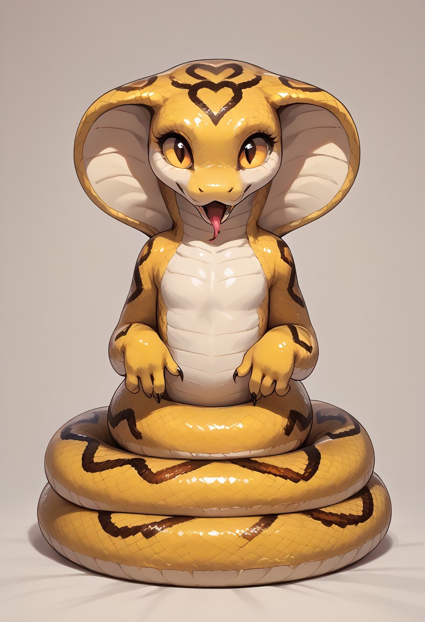 score_9, score8_up, detailed background, 1girl, cute, solo, small animal , snake_hybrid