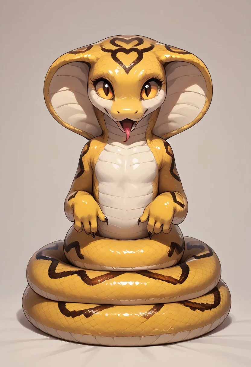 score_9, score8_up, detailed background, 1girl, cute, solo, small animal , snake_hybrid