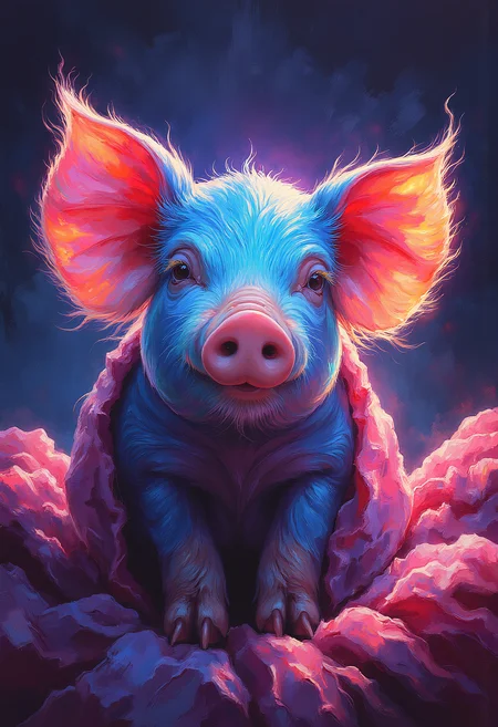 Pig in a blanket, Vibrant Glow