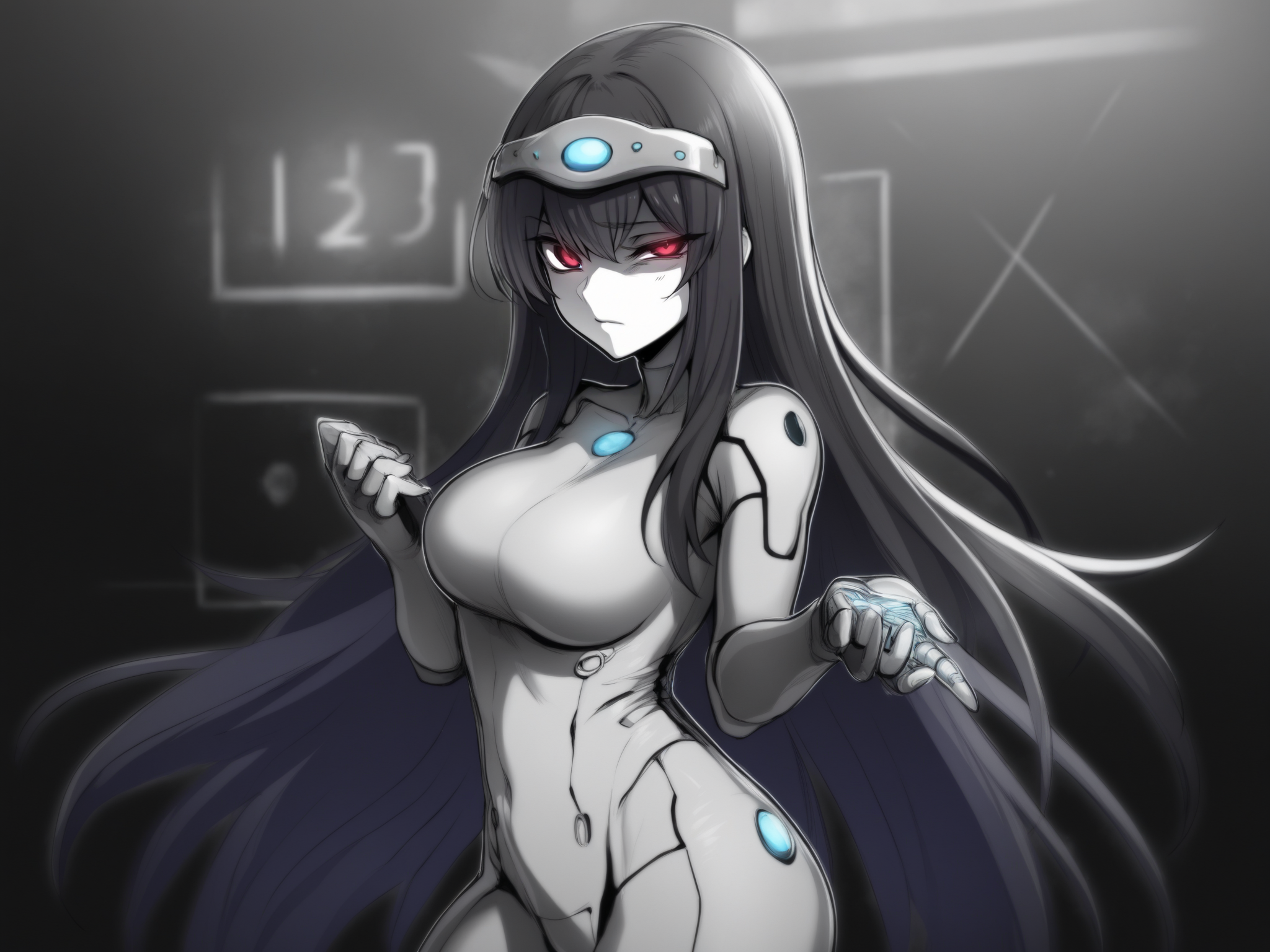 Masterpiece, Best Quality, Best Score, Best Anatomy,
 <lora:ebiblue_Artist_Style_IllustriousXL:1>,1girl, looking at viewer,