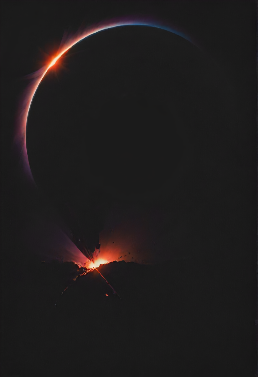 a dark building at night colliding with a colorful eclipse, misaligned, detailed, shadows, atmospheric, impact, (BOOM!:1.3) <lora:- SDXL - vant_blk_contrast_V2.0:0.8> <lora:- SDXL - otclillsn_impossible_geo_V1.0:0.8> otclillsn