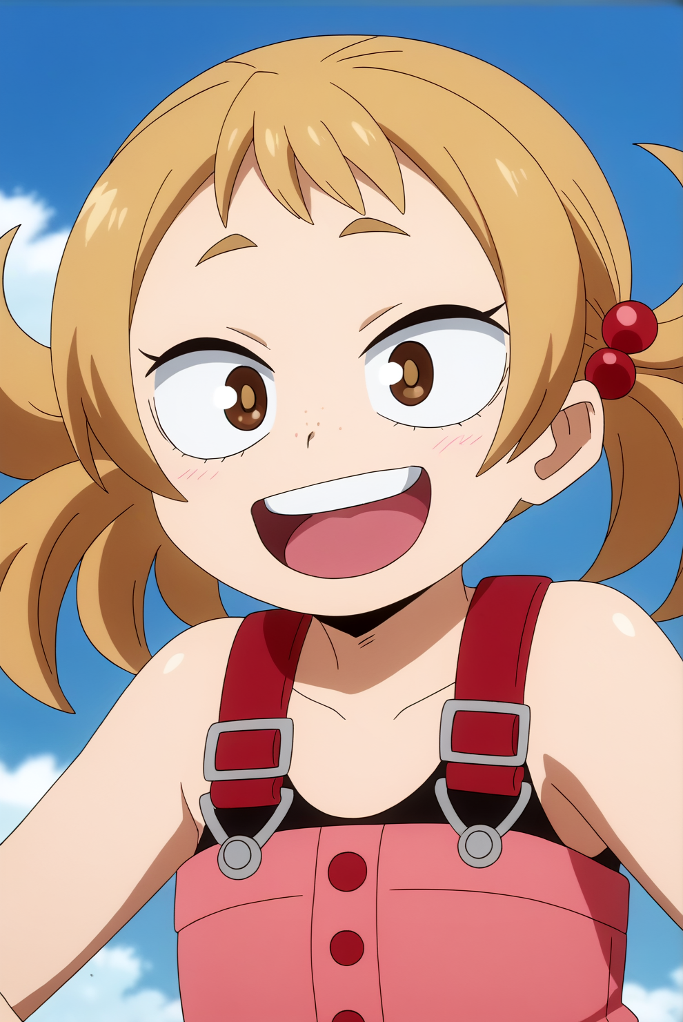 Mahoro Shimano, upper body, happy <lora:commission-MHA-Mahoro_Shimano-PDXL-rnd89:0.8>