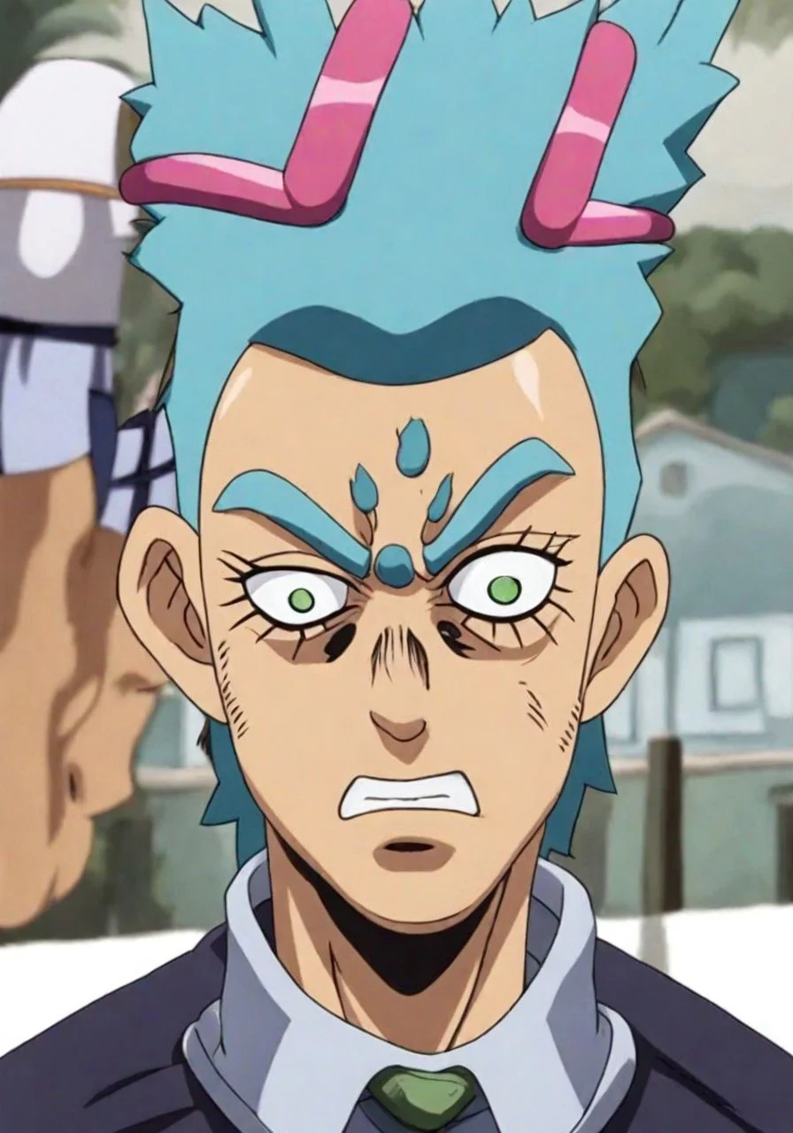 Rick Sanchez JojosoStyle <lora:SDXL-JojosoStyle-Lora-v2-r16:0.8>