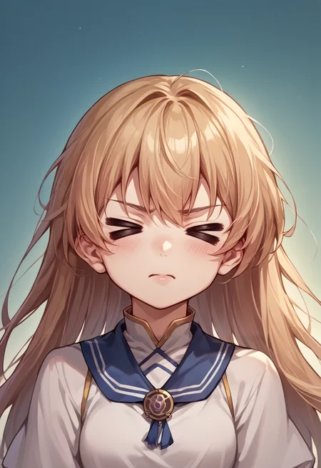 score_9, score_8_up, score_7_up, source_anime, 1girl, > <, closed eyes, <lora:Excitement_Expression_XLPD:1.8>