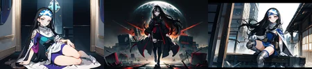 highly insanely detailed, masterpiece, top quality, best quality, highres, 4k, 8k, RAW photo, (very aesthetic, beautiful and aesthetic), 
__lazy-wildcards/cosplay-char/ShinMegamiTensei/beth/prompts__, 
<lora:zs_Beth:0.7>, 
(1girl:1.3), 1other, 
__lazy-wildcards/dataset/background__,âââ