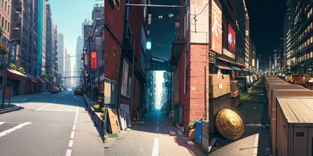 highly insanely detailed, masterpiece, top quality, best quality, highres, 4k, 8k, RAW photo, (very aesthetic, beautiful and aesthetic), bebop cityscape, buildings, radiator, ait conditioning, cardboard box, trash, street, car, <lora:bebopv01:0>, 
__lazy-wildcards/dataset/background-color__âââ