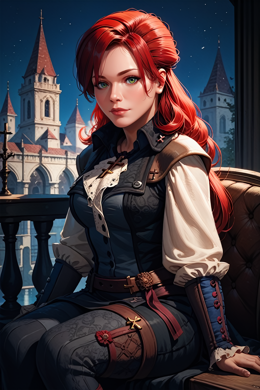 score_9, score_8_up, score_7_up, score_6_up
<lora:ACUElise:1.0>
ACUElise, 1girl, red hair, long hair, green eyes, looking at viewer, sitting cross-legged overlooking a night city during last light