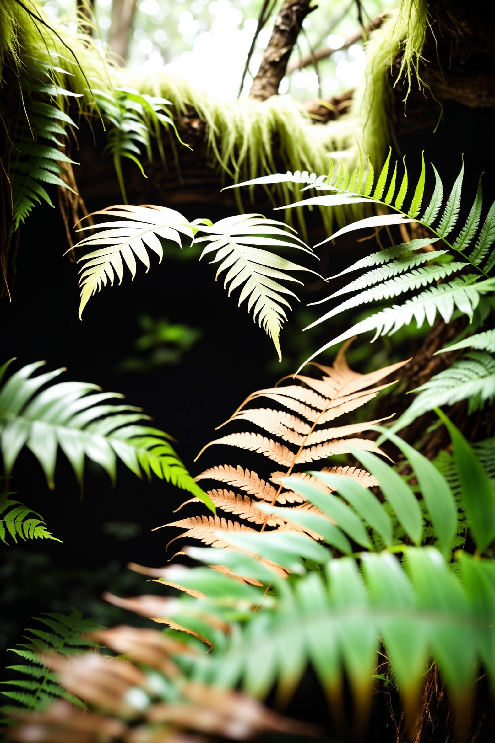 photograph, cinematic color grading, warmly lit interior, in a Claustrophobic Lush fern grotto<lora:EnvyBetterHiresFixXL01:1>