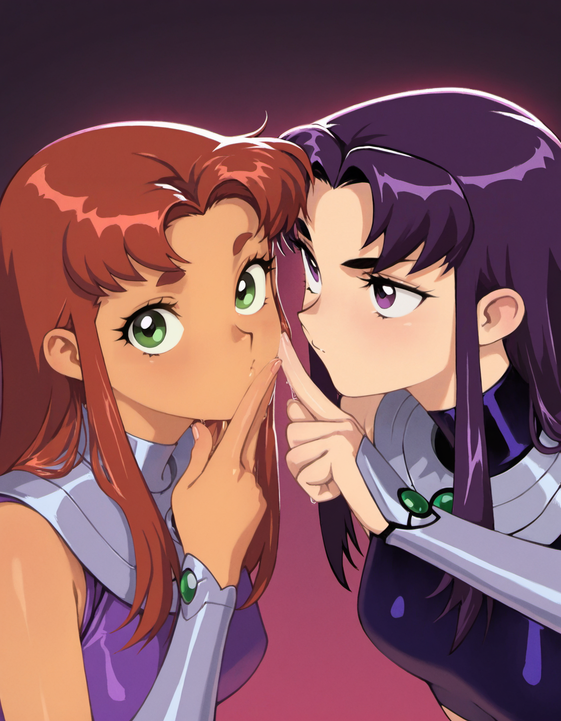 masterpiece, best quality, amazing quality, very aesthetic, high resolution, <lora:optionaltypo_style_v1_illustrious_epoch_6:0.9>, four fingers and a thumb,
typ0, 2girls, sensitive, starfire, blackfire, teen titans, shojo manga, clamp, sisters,
<lora:NOOB_EPSv1_1_detailer_by_vlnvk_v1_0:1>,