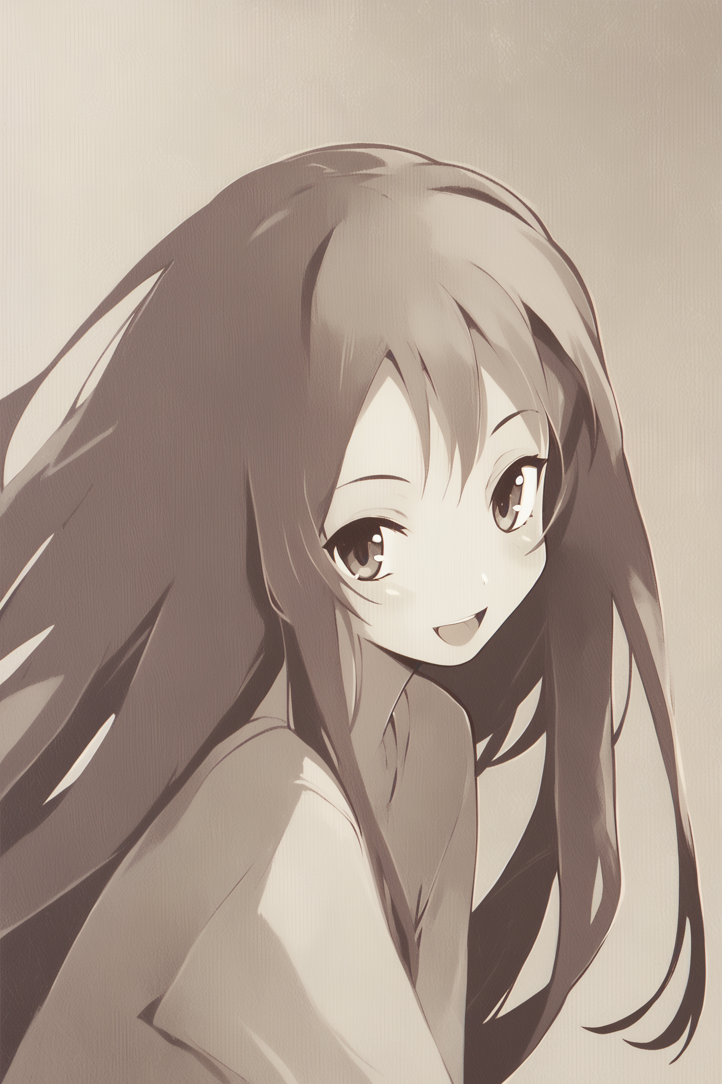 score_9,score_8_up,score_7_up,masterpiece,best quality,
1girl,monochrome,smile,solo,open mouth,long hair,looking at viewer,:d,
<lora:Keiji Yamamoto_XL_PONY:1.3>,