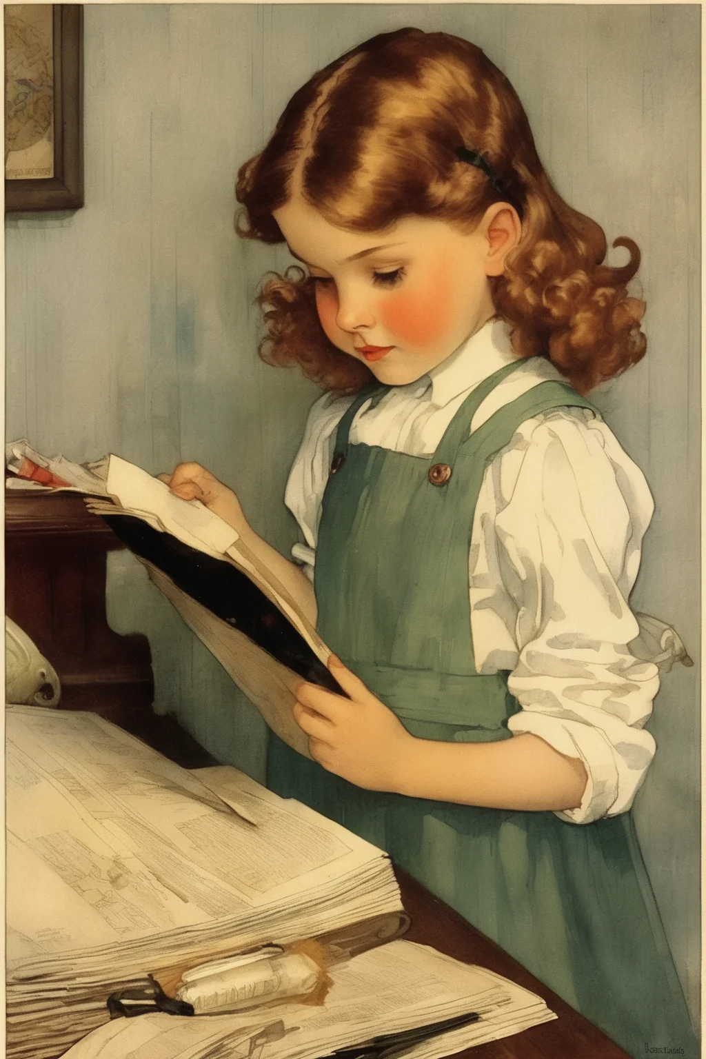 Jessie Willcox Smith Style - when the headlines read that a boy disapears everybody thinks he died, but a crazy girl with a secret lever that keeps her satisfied