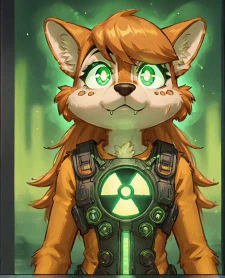 score_9, score_8_up, score_7_up, source_anime, BREAK
<lora:edna_school_days:0.8>, edna,1girl, furry solo, animal ears,solo,
<lora:nuclearhazard_Pony:0.6> ,nuclearhazard,glowing bright green aura around body
