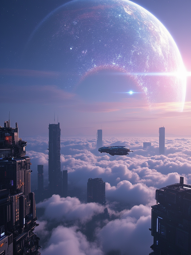 <lora:Space_Worlds_01__Poetic_flux_beta:1> sw01p_flux, beautiful landspace, islands, huge detailed planet, cyberpunk,