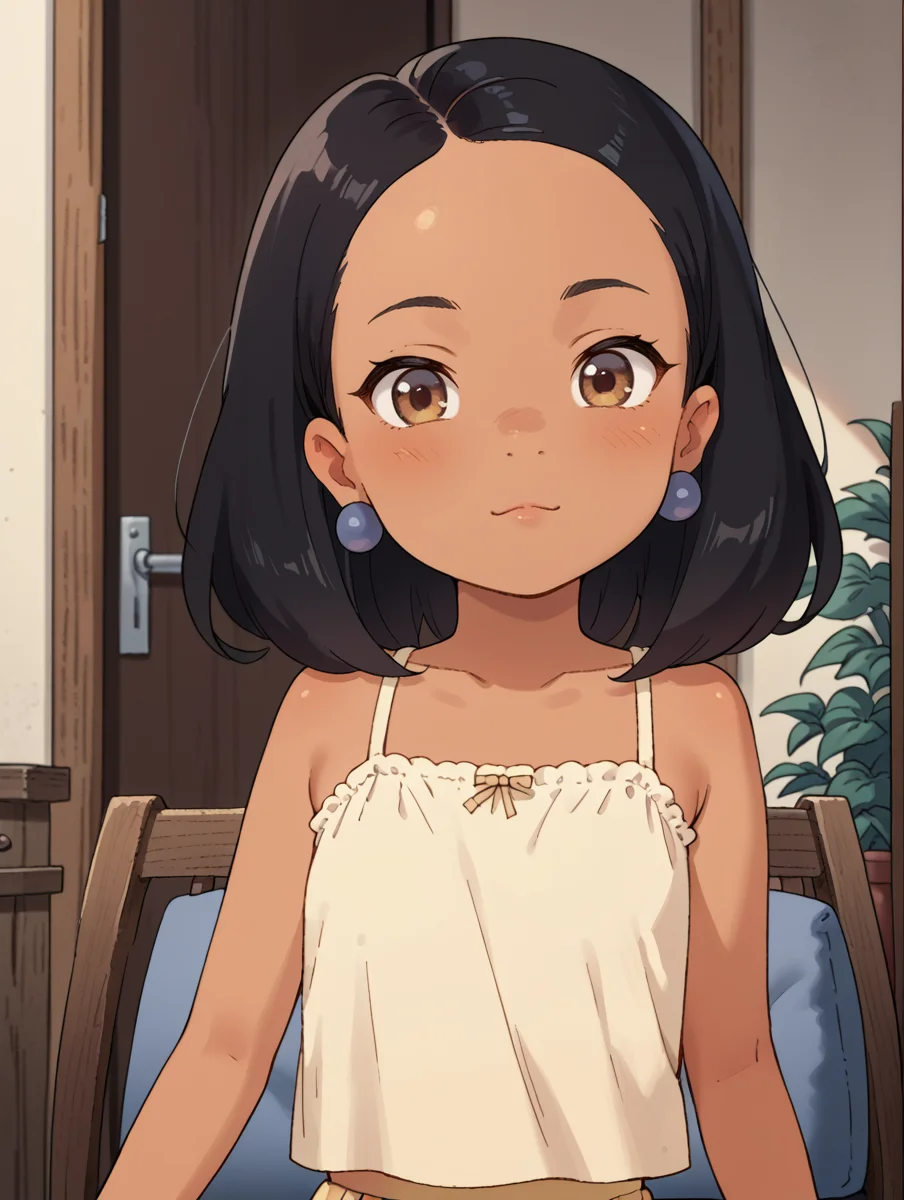 score_9,score_8_up,score_7_up, cartoon,
<lora:Minh_Souphanousinphone_King_of_the_Hill_COMMISSION:1> minh,
small body, thin body, short, cute,
1girl, dark skinned female, black hair, brown eyes, earrings, flat chest, looking at viewer,
<lora:1StS_age_slider_v1_initial_release2:-4>