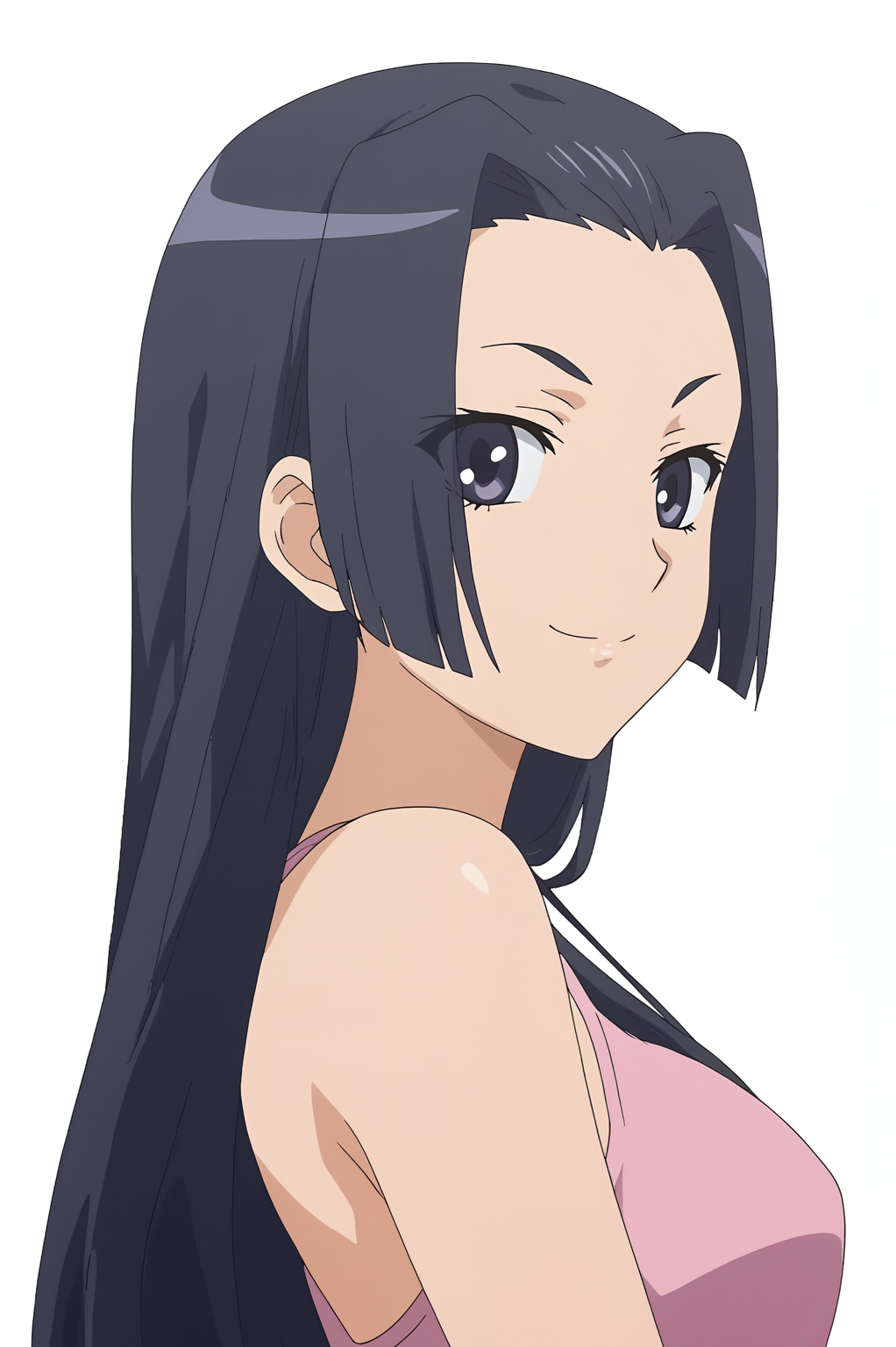 <lora:TESTS:0.8> Kongou Mitsuko, smile, upper body