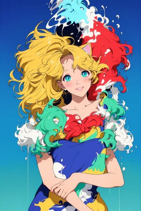 ral-colorswirl,<lora:ral-colorswirl:1>,<lora:Rainbow_Style:0.8>,
canvas of random brush stroke,8k,masterpiece,award winning art,Abstract canvas of brush stroke looking lik cat paw print,impressionism,(colorswirl:1.1),(80s-anime-ai:1.1),(Style-NebMagic-neg:1.2),