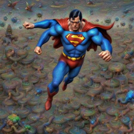 <lora:DeepDream:1> superman flying DeepDream