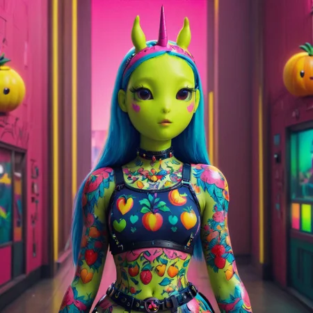 The Mona Lisa unicorn girl, ais-nnsplsh