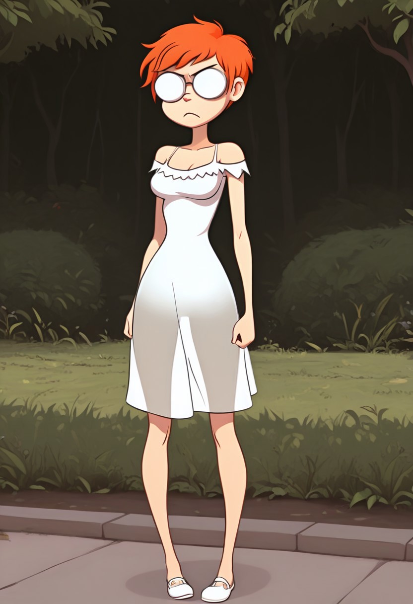 masterpiece, best quality, absurdes, 1girl, solo, full body,
<lora:Rena (Anders Loves Maria) (Illust):0.8>
Rena_Girl, opaque round glasses, opaque glasses, orange hair, pixie cut, frown, annoyed,
semi transparent clothes, sundress, off shoulder, medium breasts,
outdoors, detailed background,
<lora:Detailer_NoobAI_Incrs_v1:0.4> detailed,
<lora:princess_rc_il:0.5>
