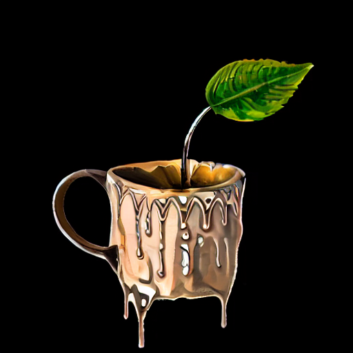 dripping, simple background, cup, leaf