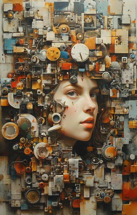 masterpiece,best quality,<lora:tbh244-sdxl:0.9>,illustration,style of Exploded assembly
tech genius teenage girl