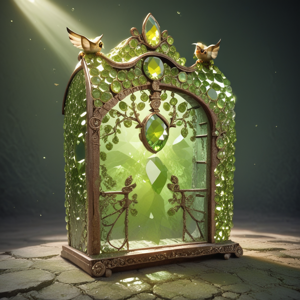 embedding:lazyup, owl made of hud_per1d0t_wrld, green gemstone, crystal, gem, shiny, perched in an ancient library with crystal bookshelves and glowing runes, scholarly ambiance, warm golden hour lighting, intricate carvings <lora:hud_per1d0t_wrld_XLP:1.2000000000000002> <lora:TrendCraft_The_Peoples_Style_Detailer-v2.0A-3_13_2025-PonyXL:0.4000000000000001>