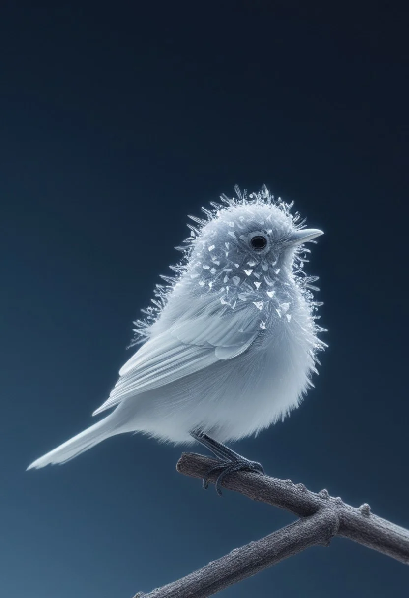 a cute snowflake bird
