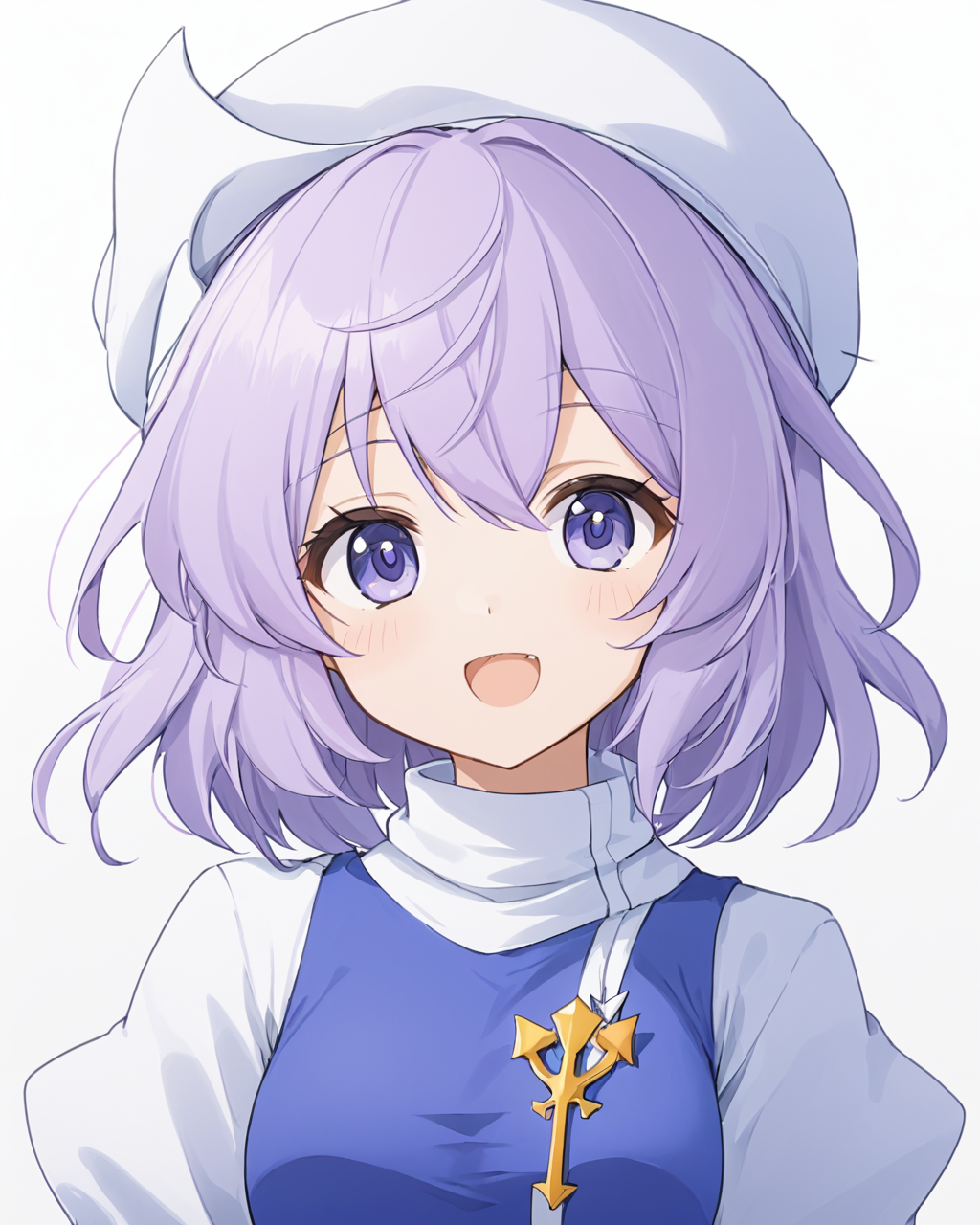 letty whiterock,1girl, solo, open_mouth, white_background, hat, long_sleeves, simple_background, upper_body, white_headwear, fang, :d, looking_at_viewer, v-shaped_eyebrows
<lora:letty_whiterock_image2226_2023-12-17-000010:1>,star-shaped_pupils,symbol-shaped_pupils,. gorgeous,key visual, vibrant, studio anime,award-winning, professional, highly detailed,high budget, cinemascope