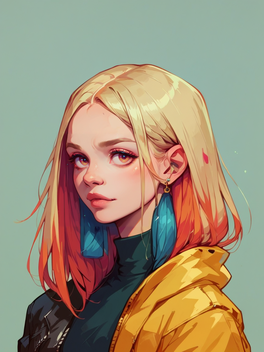 score_9, score_8_up, score_7_up, score_6_up, score_5_up,  <lora:coacalinaXLP:1> coacalina, colourful, 1girl,