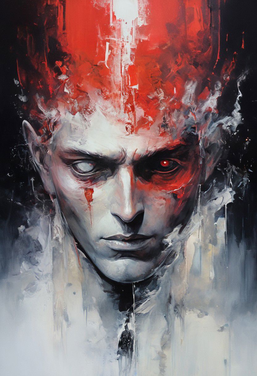 Super Closeup Portrait, Red outlined black planetman Standing on Planet earth in space, Saturn Planet AS Head, colorful anime Style,
very Detailed, awesome Quality, reflecting, luminescent, translucent, Ethereal, Aura, 80s DARK dystopian Blade Runner Flair, very detailed, uhd, masterpiece, White smoke, light beams through smoke,