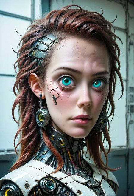 evi@decrepPunk, Photorealistic professional portrait of cyberpunk hacker princess, cyberpunk city background, sci-fi, perfect face, perfect hands, Epic Fantasy, sharp focus, studio photo, intricate details, highly detailed, intricate artwork, masterpiece, ominous, movie poster, golden ratio, trending on cgsociety, trending on artstation, highly detailed, vibrant, studio lighting, detailed skin, ultra realistic, bokeh, sharp features, close up portrait photo