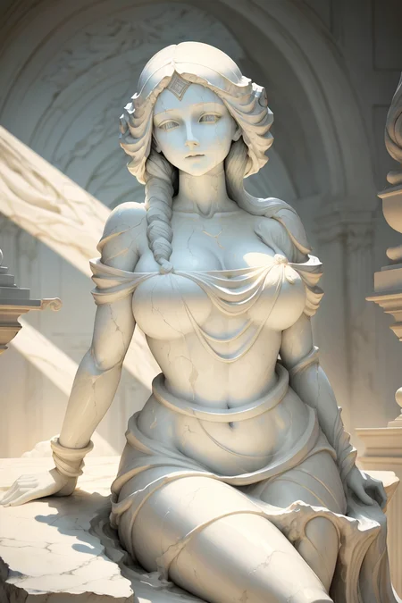 marble statue of a woman