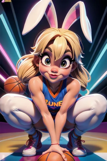 ((Lola bunny)) from Looney tunes dressed like pimp; submissive; bend over; mature; adult; Lola bunny; small cheeks; lush forms; lush body; ((plays basketball)),