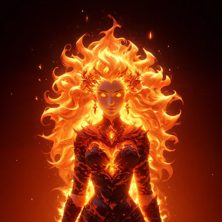 fire emblem on girl's breast, infernal, detailed, firemode, intricate details, vivid, burning, fire patterns, (fiery aura:1.2), high contrast, smug, hair made of flame,
, <lora:add-detail-xl:2.0> lora:quality1:0.8>,,<lora:fire_xl:1.0> <lora:Fiery_aura_XL_-_Burning_passion:0.9>, rational, radiant light, winning grand prime, background composed color, expansive magic atmosphere, sublime glossy, extremely coherent, beautiful, symmetry, polished, very creative, enchanted, mystical, complex artistic, glow effects, godrays, Hand drawn, render, 8k, octane render, cinema 4d, blender, dark, atmospheric 4k ultra detailed, cinematic, Sharp focus, big depth of field, Masterpiece, colors, 3d octane render, 4k, concept art, trending on artstation, hyperrealistic, Vivid colors, extremely detailed CG unity 8k wallpaper, trending on CGSociety, Intricate, High Detail, dramatic