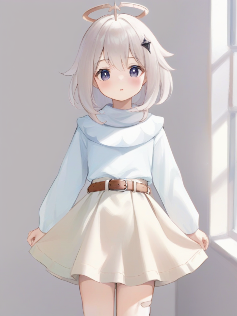 <lora:æ´¾èxl-000006:1>,paimeng girl,belt skirt
