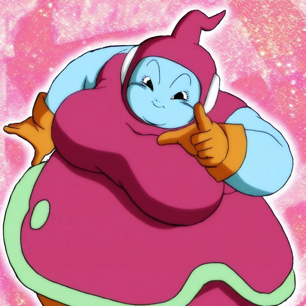 overweight female, Ribrianne, black eyes, red hood, pink pantyhose, red dress, orange boots, female alien, sleeveless dress, white earplugs, blue skin, large breast, orange gloves