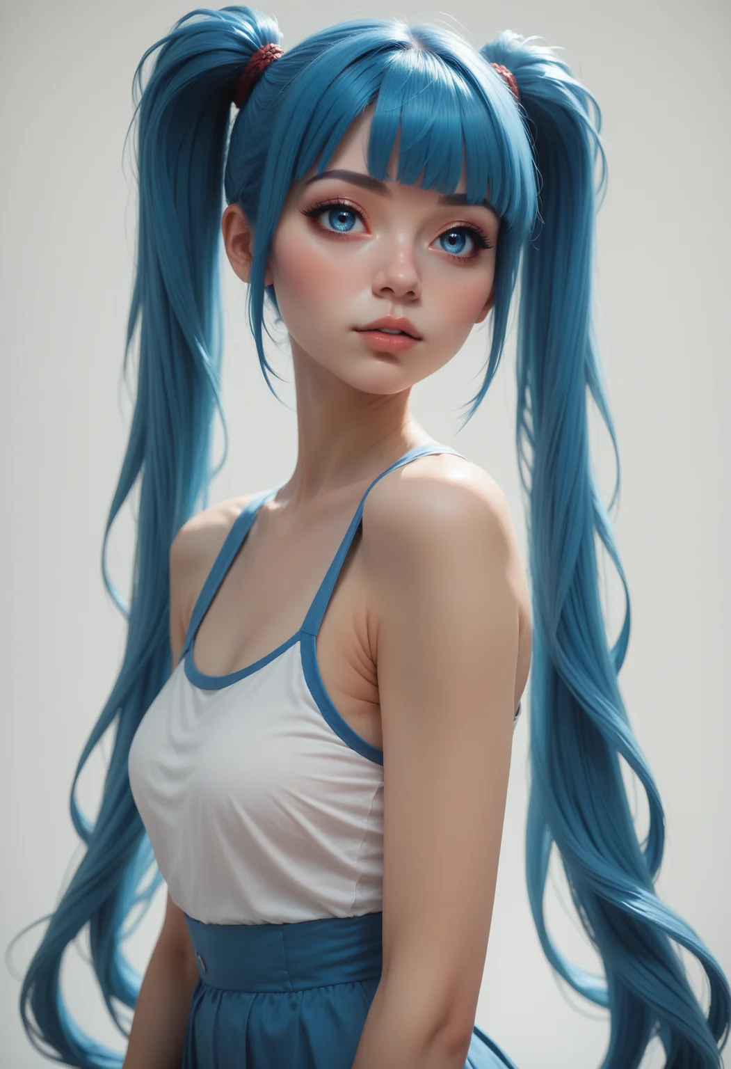 score_9, score_8_up, score_7_up, 1girl, solo, <lora:Dark_Somi_Pony_v0.1:0.5> d4rks0m1, long blue hair, twintails, blue eyes,