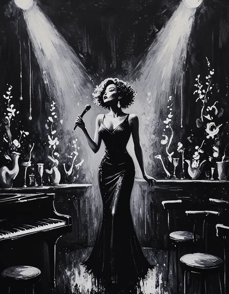 lively nightclub featuring a grand stage with a jazz singer <lora:novuschroma64 style:1.1> novuschroma64 style <lora:sdxl_lightning_8step_lora:1>