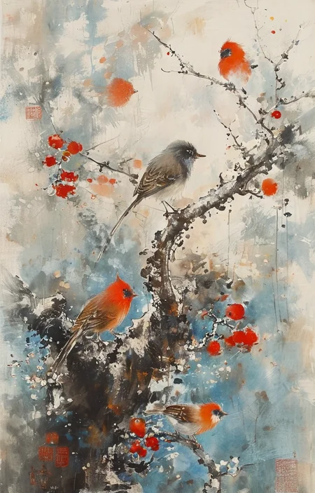 masterpiece,best quality,<lora:tbh171-sdxl:0.9>,illustration,Fu Baoshi,