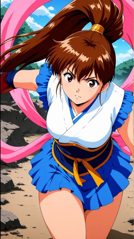 masterpiece, best quality, anime coloring, ruin, shine
1girl,solo, floating hair, dynamic pose
<lora:Ai-Amatsu_lL_v01:1> ai-amatsu, long hair, ponytail, hagoromo, japanese clothes, brown hair