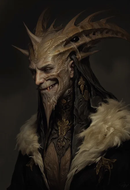 the Mokosh is an ancient, mythical creature, with long fangs, spikes, protruding from its head staring at you with old soulless eyes, skin like engraved stone where every grove tells a story. its presence demands respect and loyalty, head and shoulder portrait, hyperdetailed, 8k resolution concept art, WLOP, Moebius, H.R. Giger, Royo, muddy, dark colors, minimal lighting, hyperrealism, digital illustration, intricate,( vapor:0.9), dorian cleavenger, brom, hyperrealism, digital illustration, horror, dark environment, (&:0)t (photography, high-resolution, dynamic, energetic,hyper-realistic, dramatic lighting, shallow depth of field.)