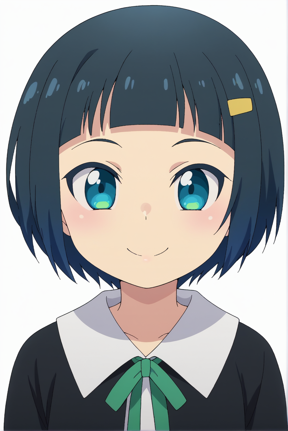 <lora:Akira_Shinonome:0.8>, Akira Shinonome, white background, upper body, smile