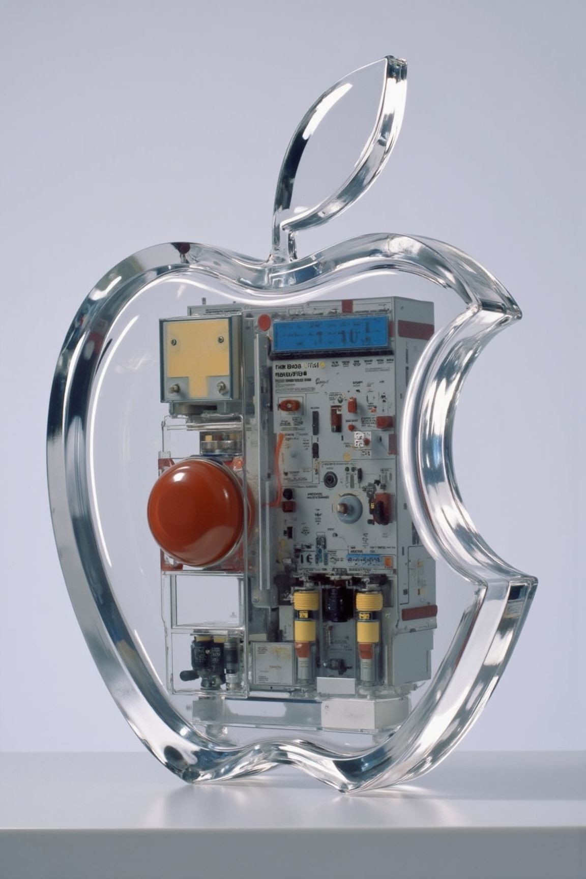 Acrylic, Translucent style, Apple 1984 commercial.