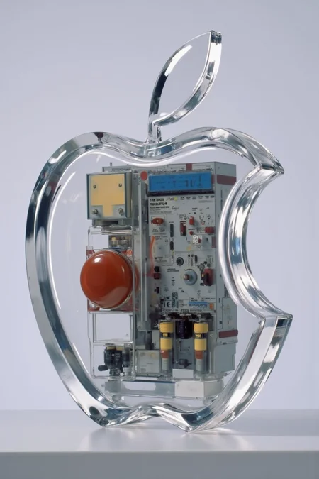 Acrylic, Translucent style, Apple 1984 commercial.