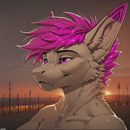 _9, score_8_up, score_7_up, score_6_up, score_5_up, score_4_up, <lora:ZaushAdam_Wan_for_PonyXL:1>, zaush, 1boy, best quality, highly detailed, intricate details, extremely detailed, smooth lines, zaush style art, solo, solo focus, 1furry, 1boy, smaller body, (Sky), ((white, pink)), four toes, anthropomorphic, tail, (anthro)), ((fluffy dragon)), (pink eyes), Perfect paws, 1boy, paws, detailed face, solo, puppy, small body