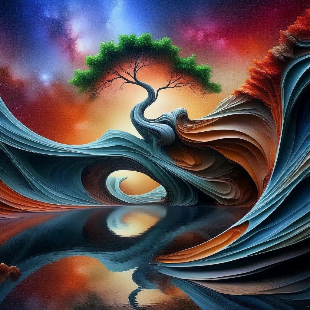 worx tree on the rock<lora:worx:1.2>