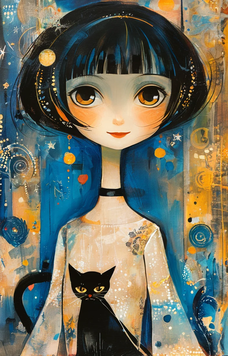 masterpiece,best quality,<lora:tbh199-sdxl:0.9>,illustration,style of Rosina Wachtmeister portrait of idolmaster cinderella girls,