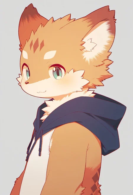 score_9, score_8_up, score_7_up, zPDXL3, by zuppu11, 1boy, furry, cute, kemono, solo