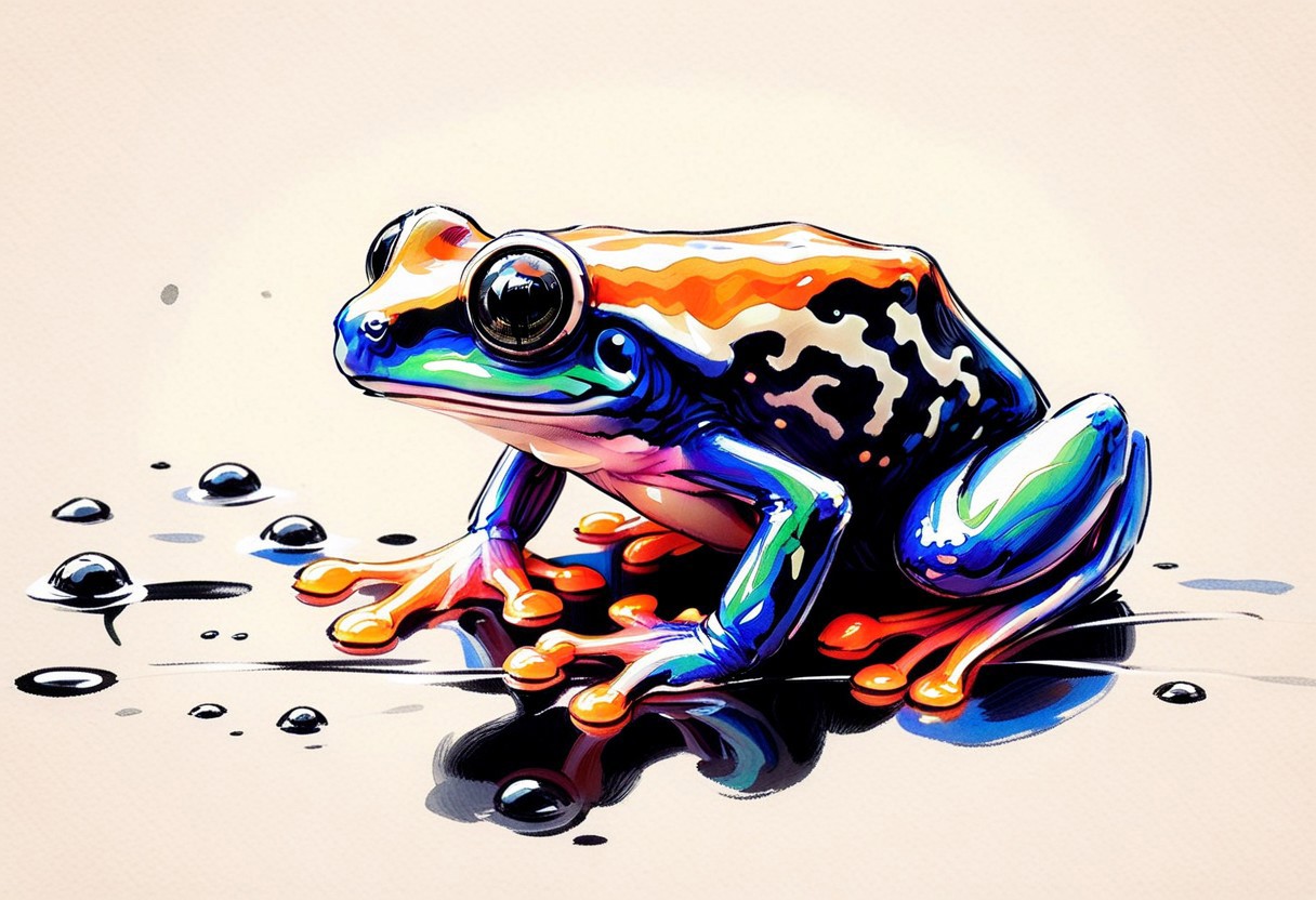 inksketch, a cute frog